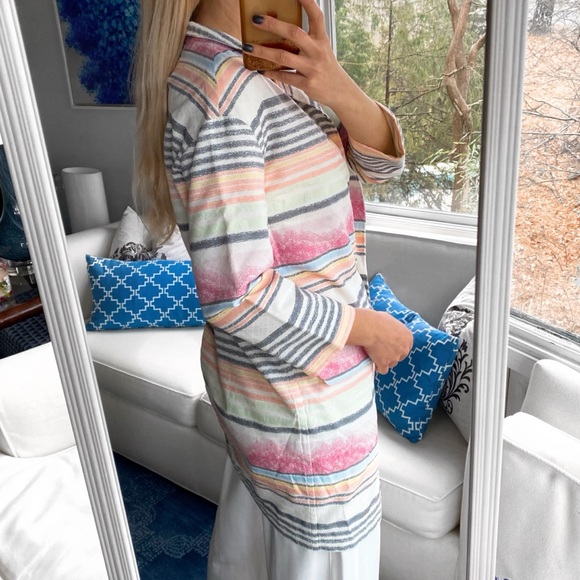 🌷 ALBA MODA WHITE MULTI STRIPE SPRING JACKET! - Picture 3 of 15